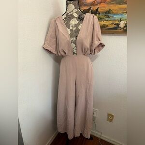 Mara Hoffman Brushed Modal Jumpsuit  in dusty pink - Size 2